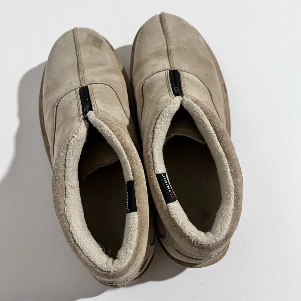 Rockport Beige Tan Suede Leather Front Zip Chukka Boots 10.5